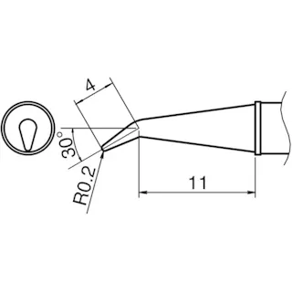 【CAINZ-DASH】白光 こて先/0.2RSB型 T31-01J02【別送品】