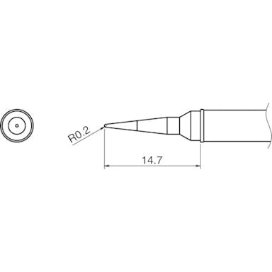 【CAINZ-DASH】白光 こて先／ＩＬ型 T31-02IL【別送品】