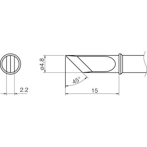【CAINZ-DASH】白光 こて先／ＫＵ型 T31-02KU【別送品】