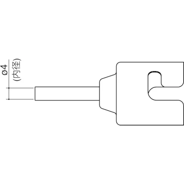 【CAINZ-DASH】白光 ノズル シングル 4MM N51-02【別送品】