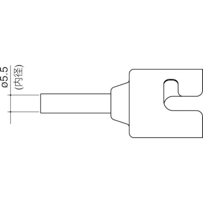 【CAINZ-DASH】白光 ノズル シングル 5.5MM N51-03【別送品】