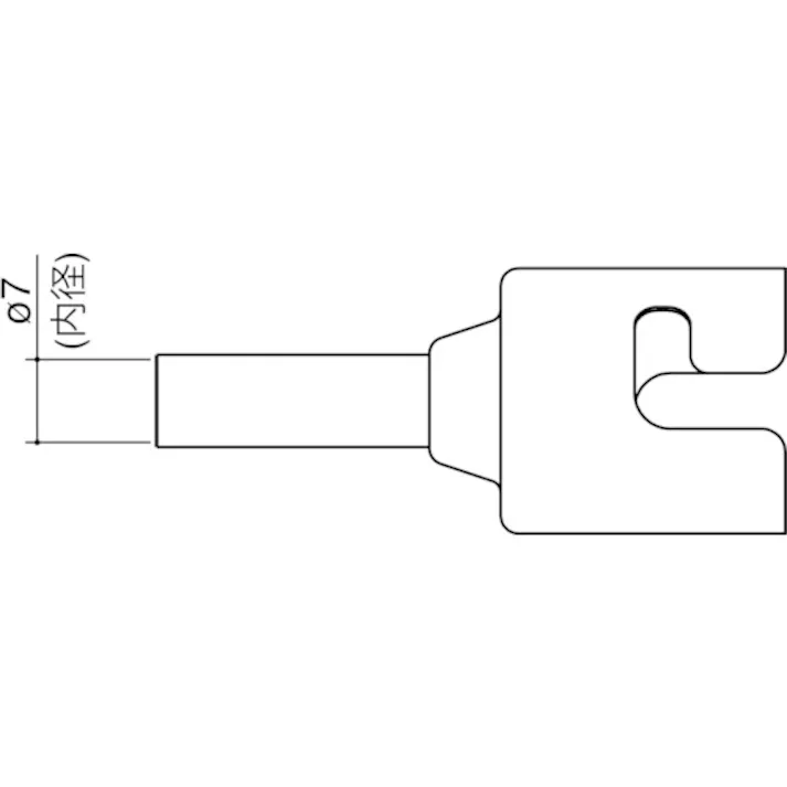【CAINZ-DASH】白光 ノズル シングル 7MM N51-04【別送品】