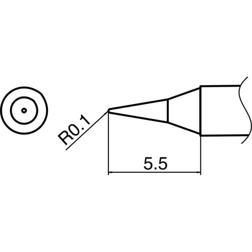 白光 こて先 I型 T35-03I ステーション型はんだこて 白光 こて先 I型 T35-03I ステーション型はんだこて
