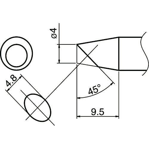 白光 こて先/SSBC4型 T33-SSBC4 ステーション型はんだこて 白光 こて先/SSBC4型 T33-SSBC4 ステーション型はんだこて