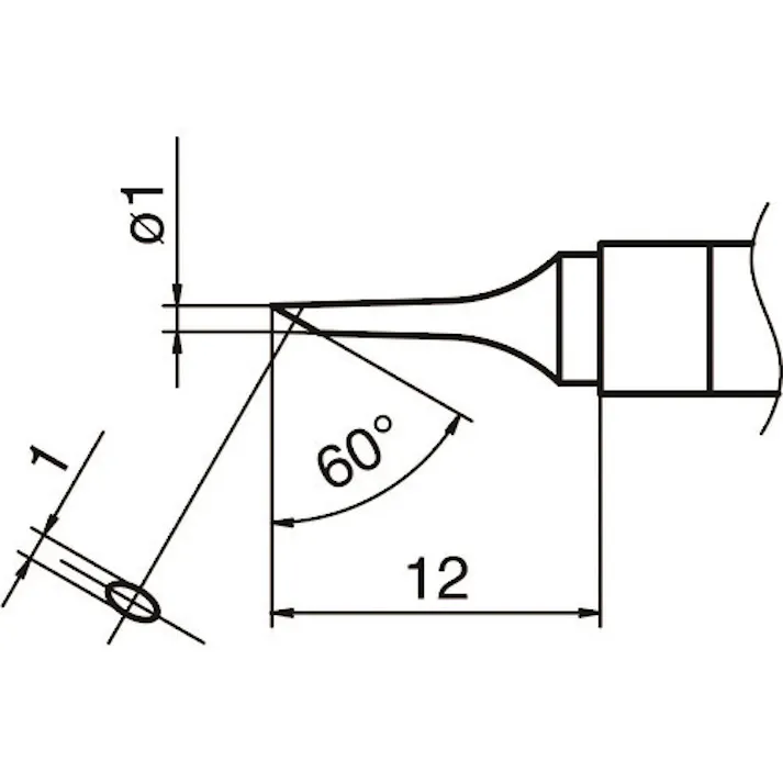 【CAINZ-DASH】白光 こて先 1C型 T36-C1【別送品】