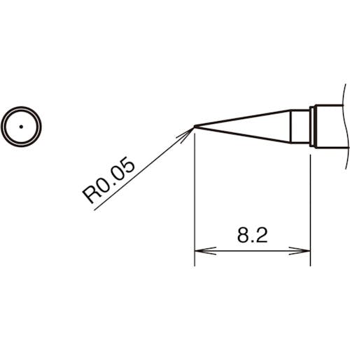白光 こて先IS型 400℃ T38-02IS はんだこて用パーツ(電気はんだこて) 白光 こて先IS型 400℃ T38-02IS はんだこて用パーツ(電気はんだこて)