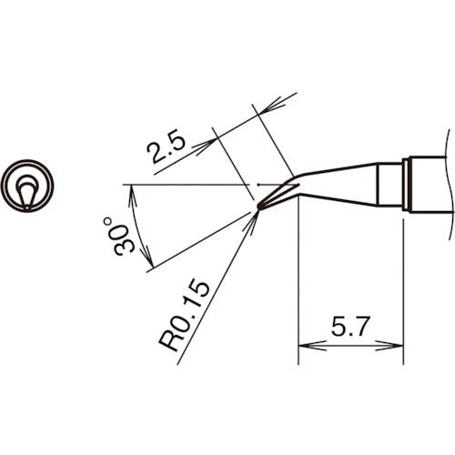 白光 こて先J型 350℃ T38-03J はんだこて用パーツ(電気はんだこて) 白光 こて先J型 350℃ T38-03J はんだこて用パーツ(電気はんだこて)
