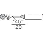 白光 こて先 2C型 面のみ 900L-T-2CF はんだこて用パーツ(ステーション型はんだこて) 白光 こて先 2C型 面のみ 900L-T-2CF はんだこて用パーツ(ステーション型はんだこて)