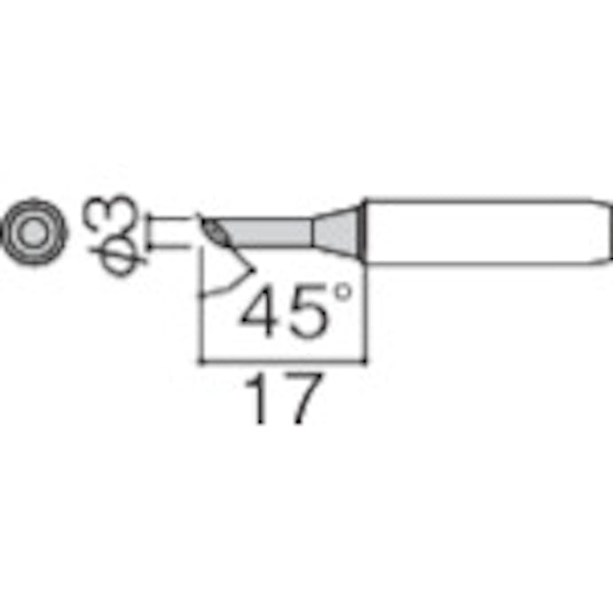 【CAINZ-DASH】白光 こて先　３Ｃ型　面のみ 900M-T-3CF【別送品】