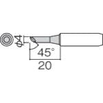 【CAINZ-DASH】白光 こて先　４Ｃ型　面のみ 900L-T-4CF【別送品】