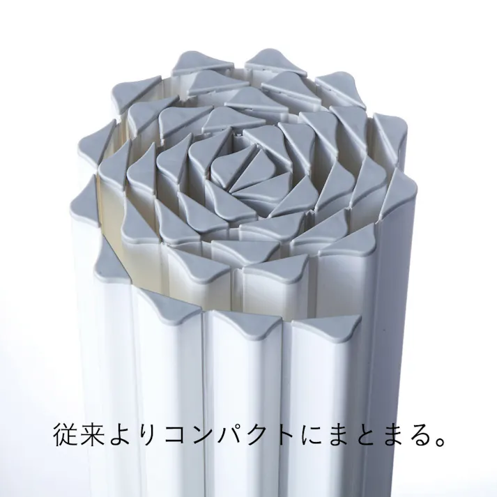 コンパクト波型風呂フタ M8 ホワイト