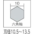 【CAINZ-DASH】スターエム ロングドリル　刃径１３．５ｍｍ　シャンク径１０ｍｍ　全長５００ｍｍ 5L-135【別送品】