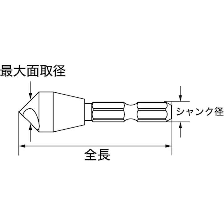 【CAINZ-DASH】スターエム ステンレス用面取カッター 5-10 5007X-0510【別送品】