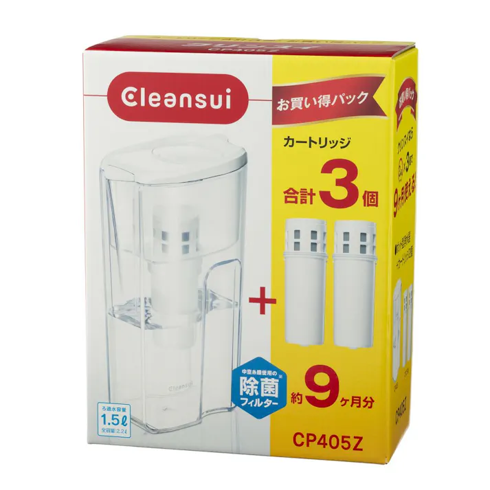 クリンスイ 浄水器 ポット型浄水器 CP405Z-WT