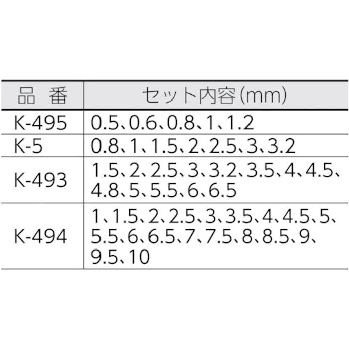 【CAINZ-DASH】ホーザン ドリルセット１９本組 K-494【別送品】