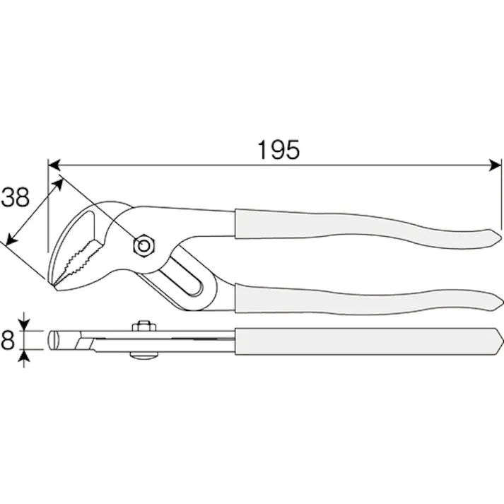 【CAINZ-DASH】ホーザン ウォーターポンププライヤー P-244【別送品】