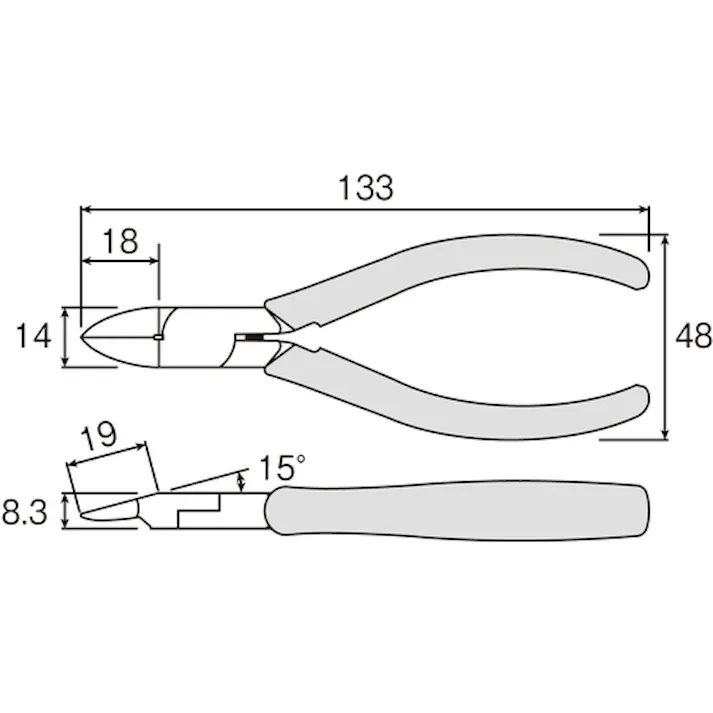【CAINZ-DASH】ホーザン ニッパー N-23【別送品】