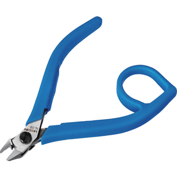 【CAINZ-DASH】ホーザン 精密ニッパー 105mm リードストッパー付き N-58【別送品】