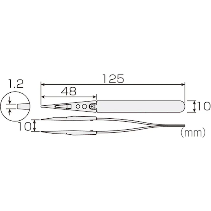 【CAINZ-DASH】ホーザン ESDチップピンセット P-640-S【別送品】