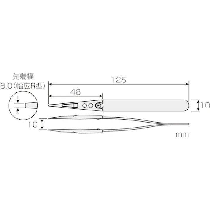 【CAINZ-DASH】ホーザン ESDソフトチップピンセット P-645-J【別送品】