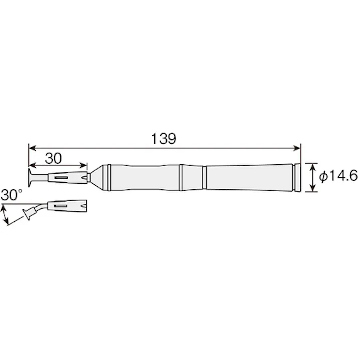 【CAINZ-DASH】ホーザン バキュームピンセット ピックESDタイプ 本体寸法Φ14.6×137mm P-831【別送品】