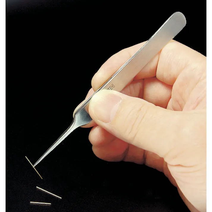 【CAINZ-DASH】ホーザン 先曲がりピンセット 120mm P-882【別送品】