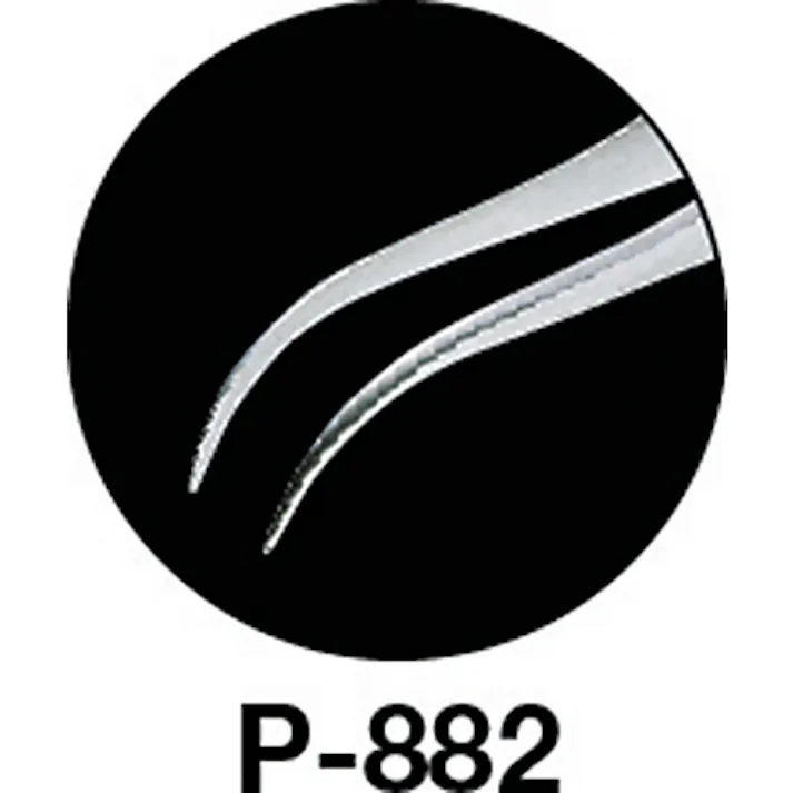 【CAINZ-DASH】ホーザン 先曲がりピンセット 120mm P-882【別送品】