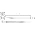 【CAINZ-DASH】ホーザン ステンレス製ピンセット　強力型　１１０ｍｍ P-898【別送品】