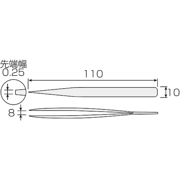 【CAINZ-DASH】ホーザン ステンレス製ピンセット　強力型　１１０ｍｍ P-898【別送品】