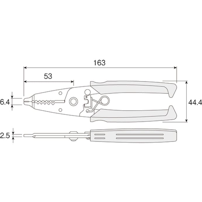 【CAINZ-DASH】ホーザン ワイヤーストリッパー　極細線用 P-963【別送品】