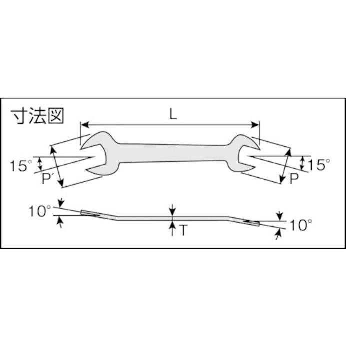 【CAINZ-DASH】ホーザン 板スパナセット３本組 W-76【別送品】