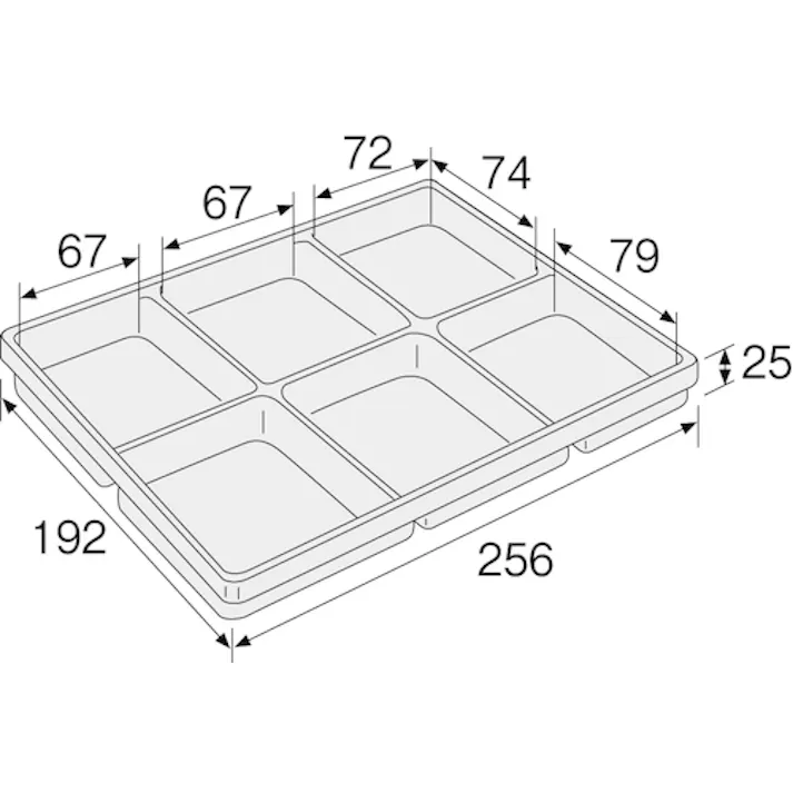 【CAINZ-DASH】ホーザン ESDパーツトレー 6分室 F-22【別送品】