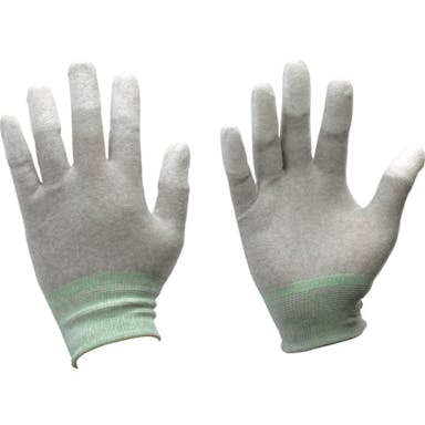 【CAINZ-DASH】ホーザン 静電気防止手袋（指先コートタイプ）　ＥＳＤグローブ　Ｍ（１０双入り） F-66-M【別送品】