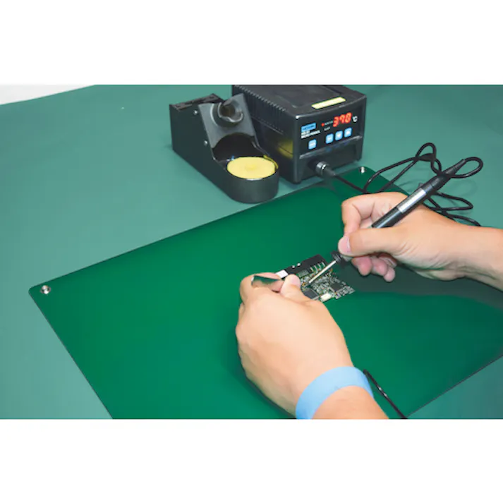 【CAINZ-DASH】ホーザン ESD卓上マット グリーン 450×330 F-310-L【別送品】