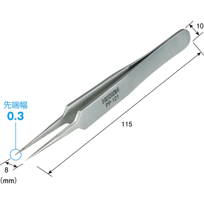 【CAINZ-DASH】ホーザン チタンピンセット PP-121【別送品】