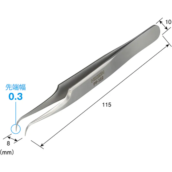 【CAINZ-DASH】ホーザン チタンピンセット PP-122【別送品】