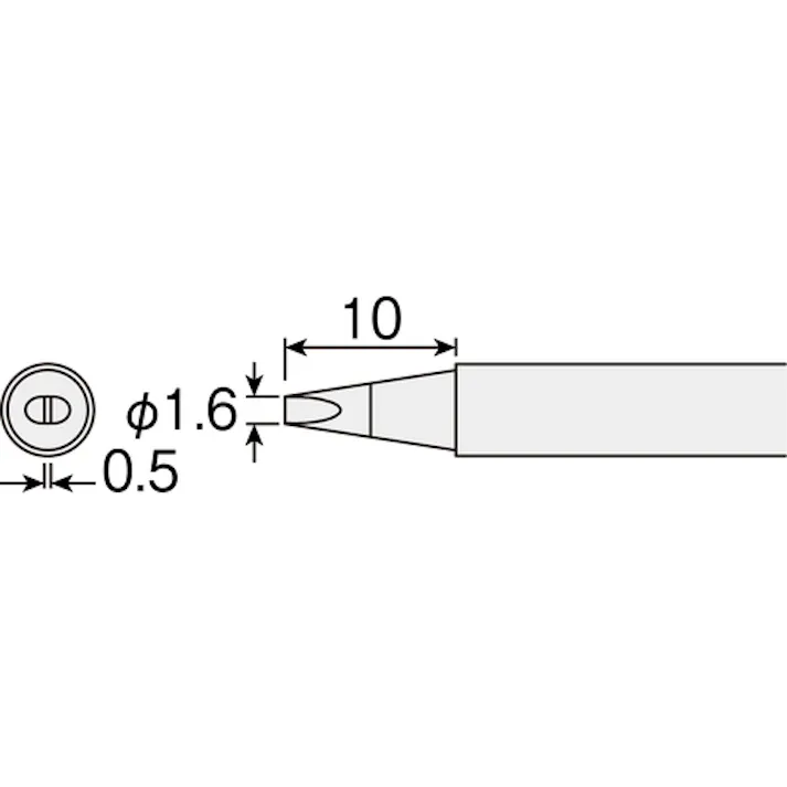 【CAINZ-DASH】ホーザン HS-51用 ビット D型 HS-51D04【別送品】