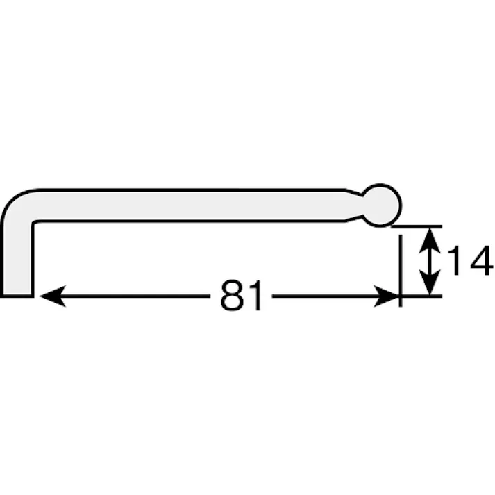 【CAINZ-DASH】ホーザン ボールポイントレンチ 1.5mm W-110-1.5【別送品】