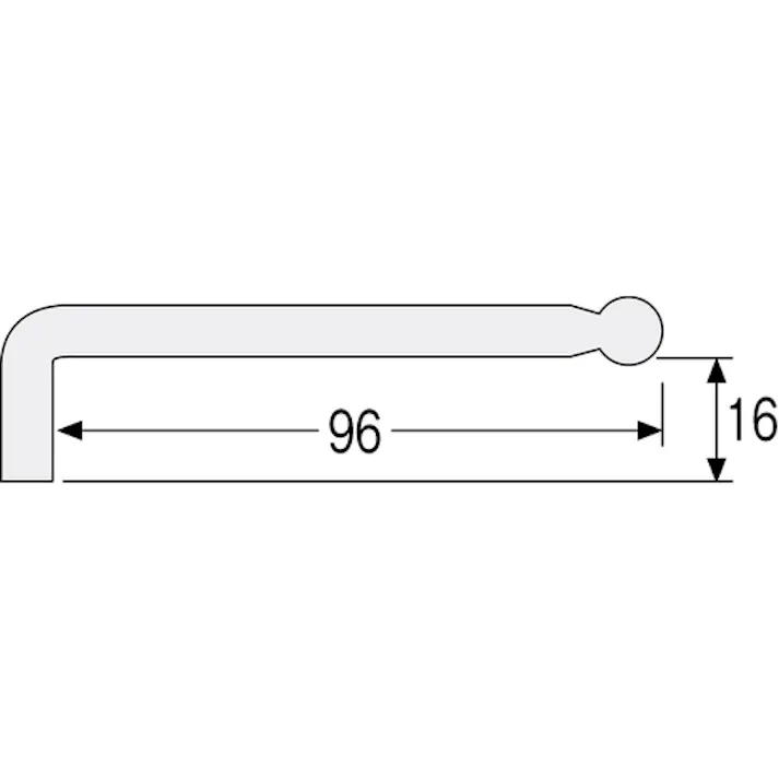 【CAINZ-DASH】ホーザン ボールポイントレンチ 2mm W-110-2【別送品】