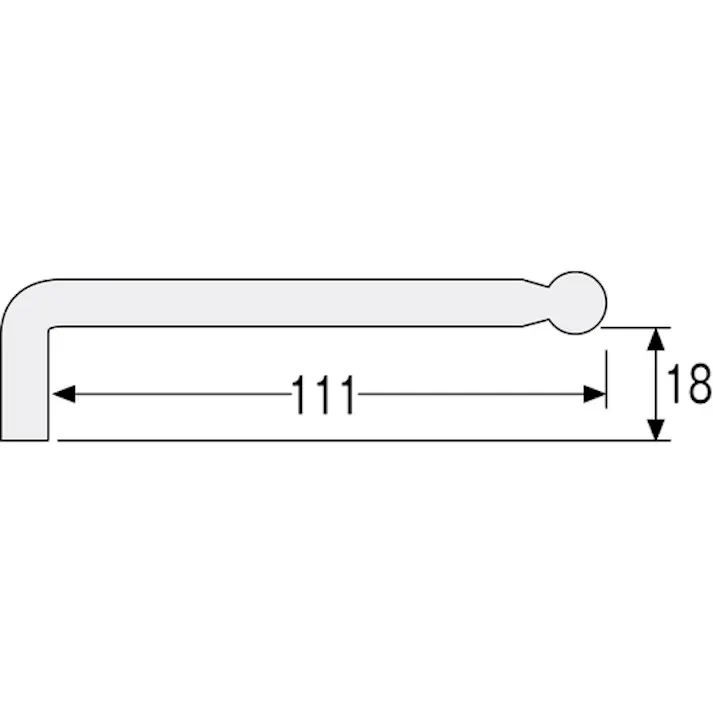 【CAINZ-DASH】ホーザン ボールポイントレンチ 2.5mm W-110-2.5【別送品】