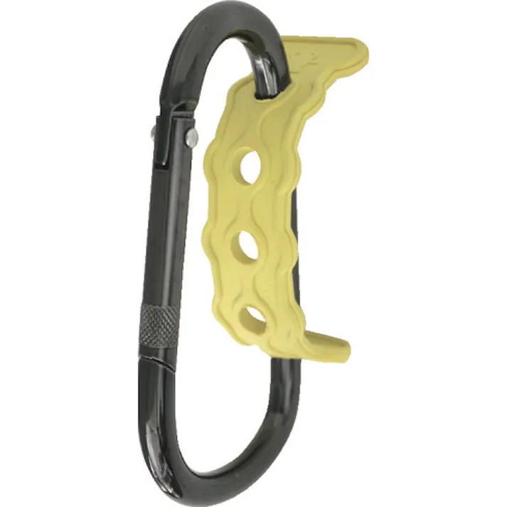 【CAINZ-DASH】土牛産業 ラバーロック付カラビナイエローRL-1Y 04511【別送品】