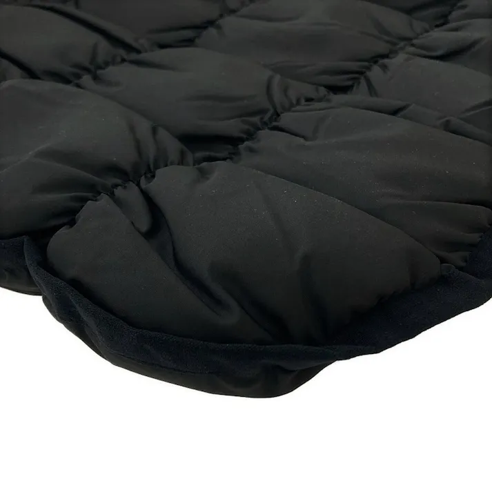 ベッスル VESSEL ふんわり、やわらか、ぬくもり、ダウンケットクッション ブラック