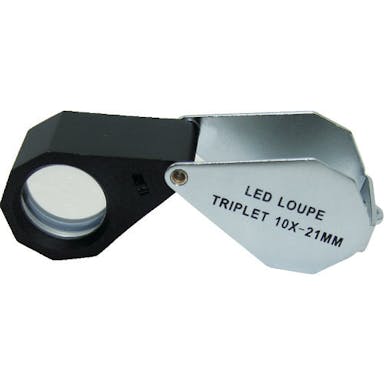 【CAINZ-DASH】池田レンズ工業 ライト付１０倍ルーペ W-LED10【別送品】