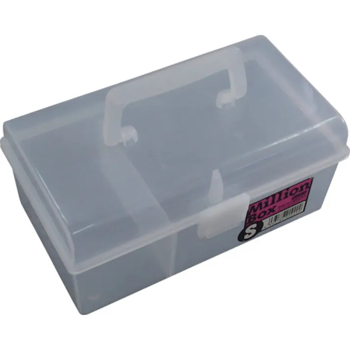 【CAINZ-DASH】明邦化学工業 ミリオンBOXS 透明 MBOX-S-TM【別送品】