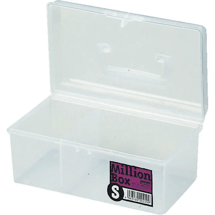 【CAINZ-DASH】明邦化学工業 ミリオンBOXS 透明 MBOX-S-TM【別送品】