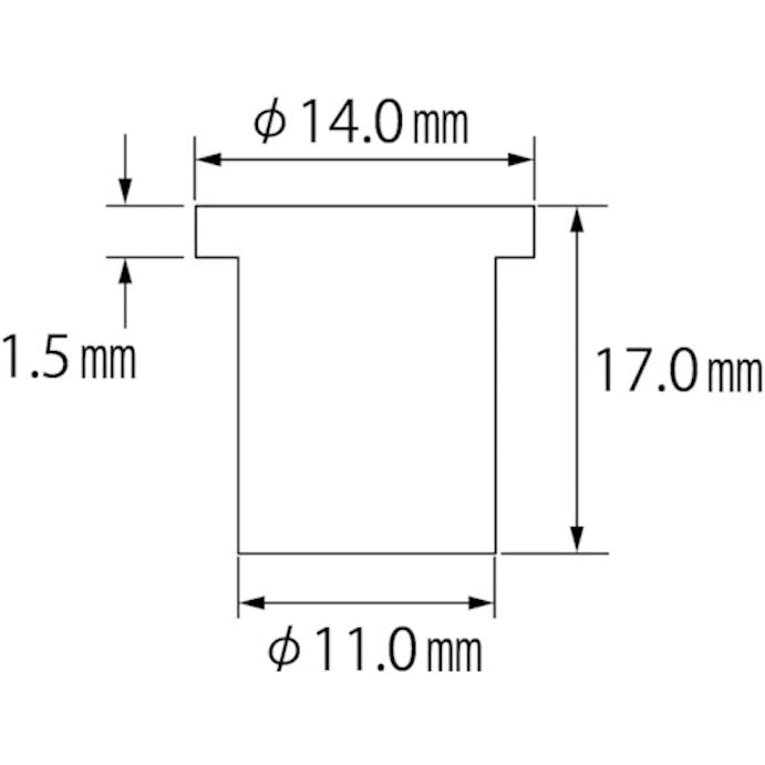 【CAINZ-DASH】ロブテックス ブラインドナット“エビナット”（平頭・スチール製）　エコパック　板厚３．２　Ｍ８Ｘ１．２５（１５個入） NSD8MP【別送品】