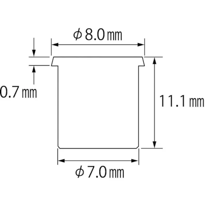 【CAINZ-DASH】ロブテックス ブラインドナット“エビナット”(薄頭・ステンレス製) エコパック 板厚1.5 M5X0.8(10個入) NTK5MP【別送品】