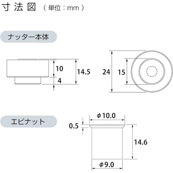 【CAINZ-DASH】ロブテックス ちょっとナッター２（Ｍ６用） HNC26M【別送品】