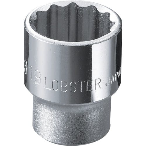 ロブテックス ソケット 12角 19.0mm 差込角9.5mm LM319 ソケット(ソケット) ロブテックス ソケット 12角 19.0mm 差込角9.5mm LM319 ソケット(ソケット)