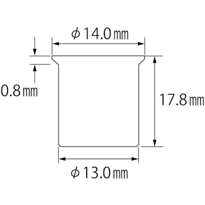 【CAINZ-DASH】ロブテックス ブラインドナット“エビナット”（薄頭・スティール製）　板厚４．０　Ｍ１０×１．５（５００個入） NSK10M【別送品】